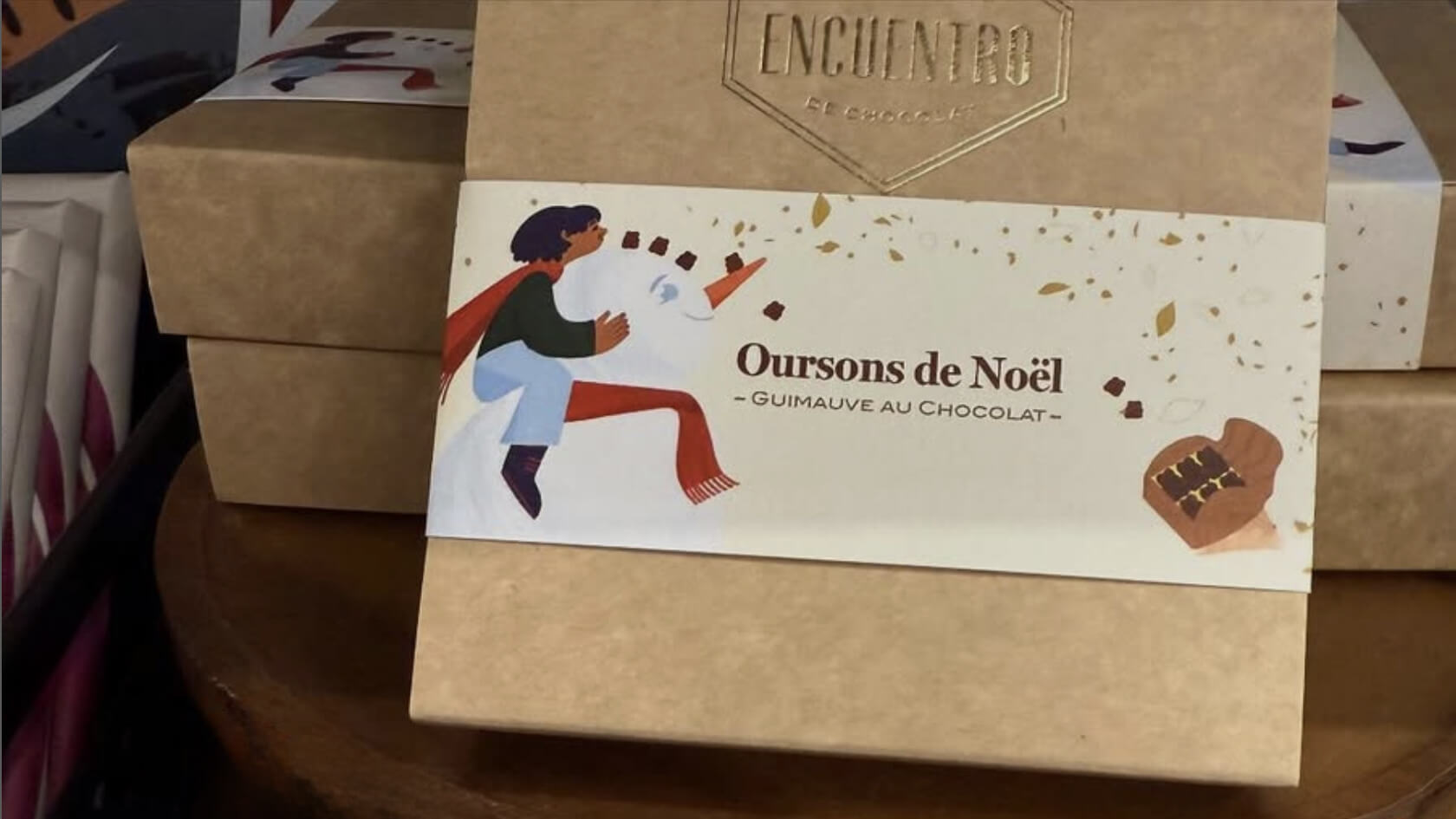 Offre de notre partenaire chocolatier : les oursons de Noël dans la boutique Green Bean Cà Phê