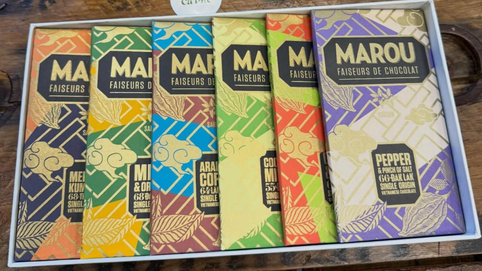 Les chocolats Marou dans la boutique Green Bean Cà Phê à Villiers-sur-Marne