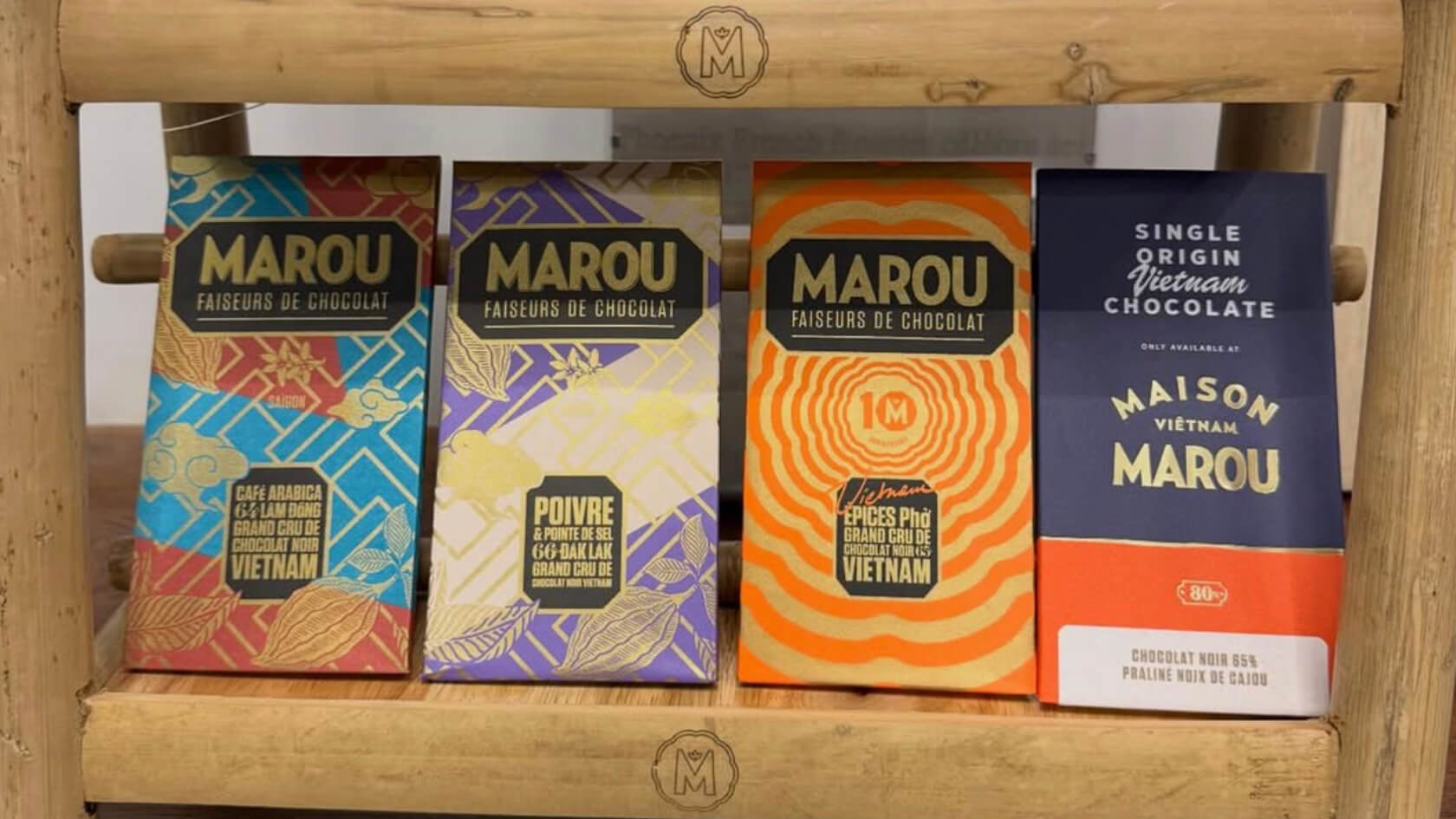 Les chocolats Marou dans la boutique Green Bean Cà Phê à Villiers-sur-Marne