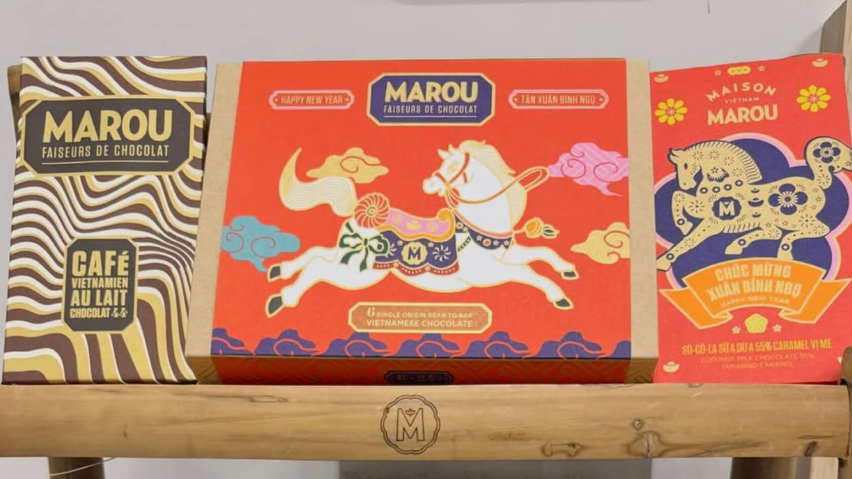 Les chocolats Marou dans la boutique Green Bean Cà Phê à Villiers-sur-Marne