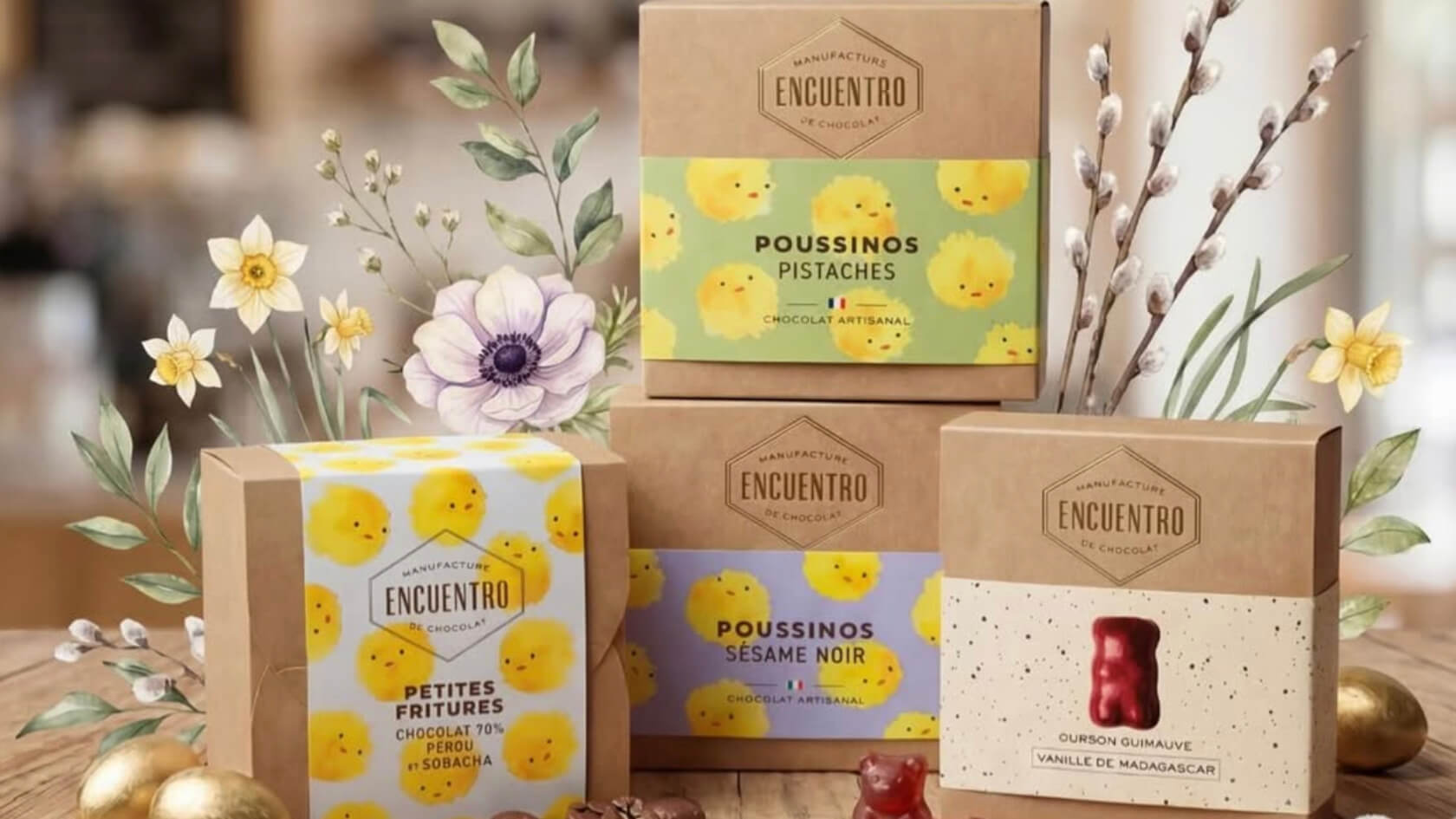 Sélection de chocolat de Pâques de la maison Encuentro